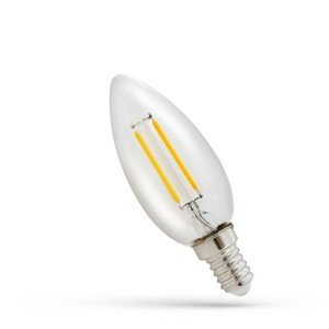 LED žárovka svíčka E27 230V 1W E14 neutrální bílá