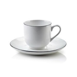 Porcelánový hrnček na espresso SIMPLE s podšálkou 120 ml biely
