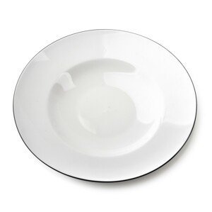 Porcelánový tanier SIMPLE hlboký biely