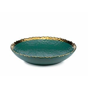 Hlboký keramický tanier Kati 21 cm zelený