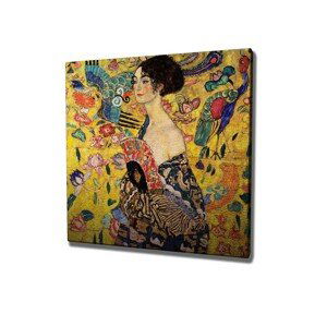 Reprodukcia obrazu Lady with fan KC242 45x45 cm