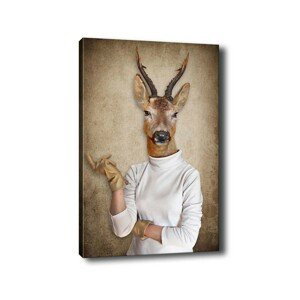 Obraz na plátne Deer portrait 50x70 cm