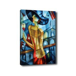 Obraz na plátne Cubism lady 50x70 cm