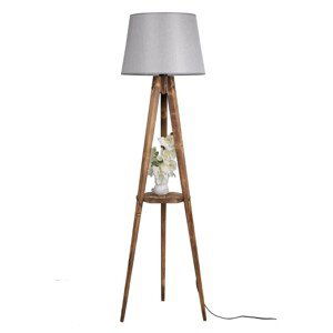 Stojacia lampa Sehbali V 160 cm hnedá/sivá