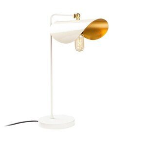 Stolná lampa Sivani V biela/zlatá