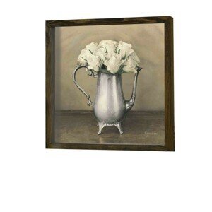 Nástenný obraz Rose 34x34 cm béžová/biela