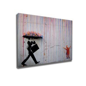 Obraz na plátne Rainbow rain WY64 50x70 cm