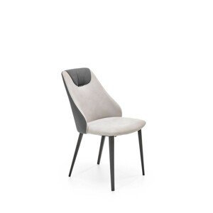 Jedálenská stolička K470 sivá/krémová