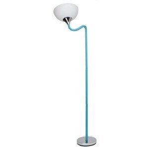 Stojací lampa LUCIE 30 cm chromová/modrá/bílá
