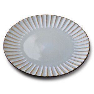 Keramický talíř EVIE 26,5 cm šedý