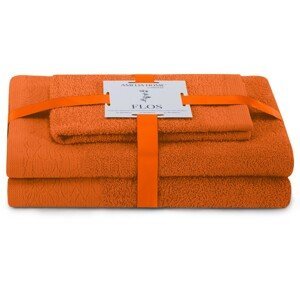 Sada 3 ks ručníků FLOSS klasický styl oranžová