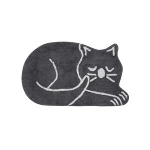 Koupelnový kobereček SWEET CAT 70x120 cm šedý
