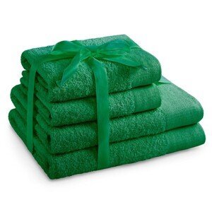 Súprava bavlnených uterákov AmeliaHome AMARI zelená
