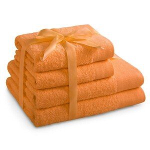 Súprava bavlnených uterákov AmeliaHome AMARI oranžová