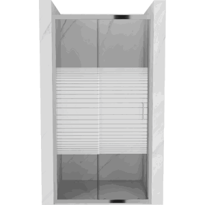 Sprchové dvere MEXEN Apia 130cm strieborné