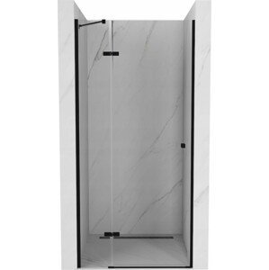 Sprchové dvere MEXEN ROMA čierne, 80 CM