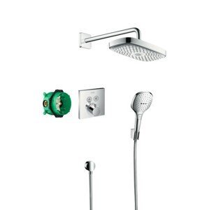 Sprchový systém Hansgrohe Raindance Select E pod omítku s termostatickou batériou chróm 27296000