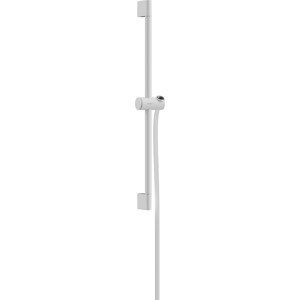 Sprchová tyč Hansgrohe Unica na stenu s držiakom sprchy a sprchovou hadicou matná biela 24400700