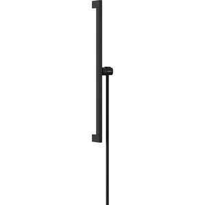 Sprchová tyč Hansgrohe Unica na stenu s držiakom sprchy a sprchovou hadicou matná čierna 24404670