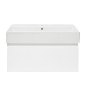Kúpeľňová skrinka s umývadlom SAT B-Way 79x30x45 cm biely lesk BWAY80WU2