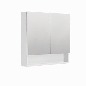 Zrkadlová skrinka SAT Cubeway 14x72 cm lamino biela lesk GALCU80BL