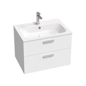 Kúpeľňová skrinka pod umývadlo Ravak Chrome II 70x50x49 cm biely lesk X000001773