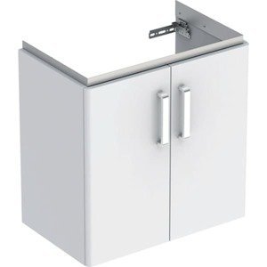 Kúpeľňová skrinka pod umývadlo Geberit Selnova 59,7x60,5x39,7 cm biela 501.658.01.1