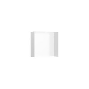 Polička Hansgrohe XtraStoris Minimalistic bez orámovania vo farbe matná biela 56079700