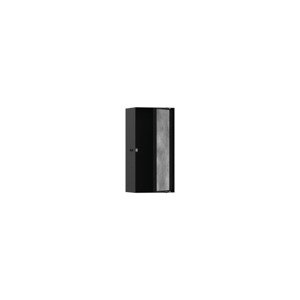 Polička Hansgrohe XtraStoris Rock s dvierkami vo farbe matná čierna 56082670