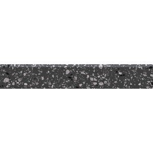 Sokel Rako Porfido čierna 9,5x60 cm mat / lesk DSAS4812.1