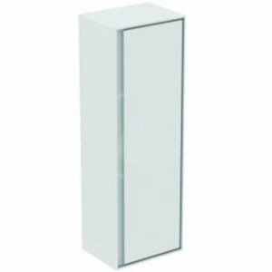 Kúpeľňová skrinka vysoká Ideal Standard Connect Air 40x30x120 cm v kombinácii hnedá mat / biela mat E0834VY