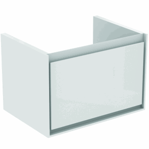 Kúpeľňová skrinka pod umývadlo Ideal Standard Connect Air 58x40,9x40 cm v kombinácii svetlo šedá lesk / biela mat E0847EQ