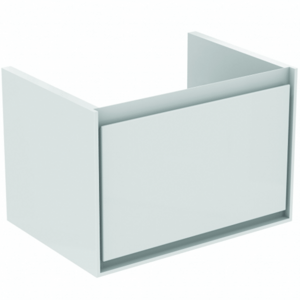 Kúpeľňová skrinka pod umývadlo Ideal Standard Connect Air 58x40,9x40 cm v kombinácii hnedá mat / biela mat E0847VY