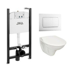 Cenovo zvýhodnený závesný WC set Jika do ľahkých stien / predstenová montáž + WC Jika Nila KMPLJIKAS