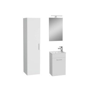Kúpeľňová zostava s umývadlom vrátane umývadlovej batérie, vtoku a sifónu VitrA Mia KSETMIA40B
