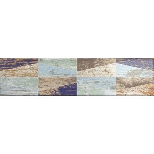 Dekor Ribesalbes Ocean mix farieb Wood 7,5x30 cm lesk OCEAN2720