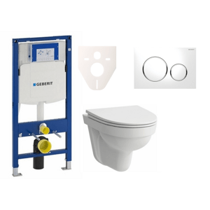 Cenovo zvýhodnený závesný WC set Geberit do ľahkých stien / predstenová montáž + WC Laufen Laufen Pro Nordic SIKOGES3H4