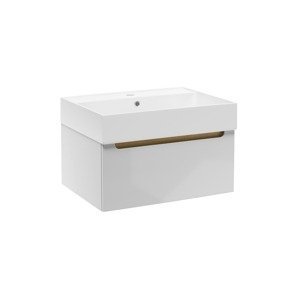 Kúpeľňová skrinka s umývadlom Naturel Stilla 60x30x45 cm biela STILLAD06007U2