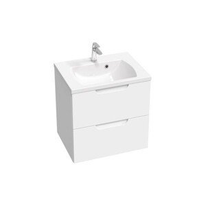 Kúpeľňová skrinka pod umývadlo Ravak Classic II 70x58,5x45 cm biela lesk X000001478