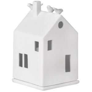 Räder Biely porcelánový svietnik DOMČEK Birdhouse