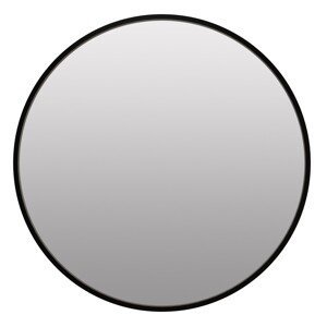 Čierne okrúhle zrkadlo TELA Priemer zrkadla: 50 cm