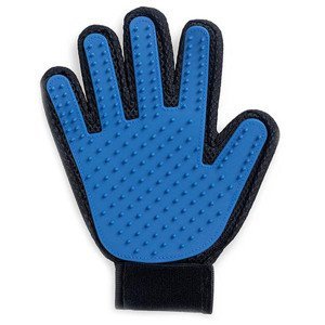 Vyčesávacie masážne rukavice pre psa/mačku FUR, modrá