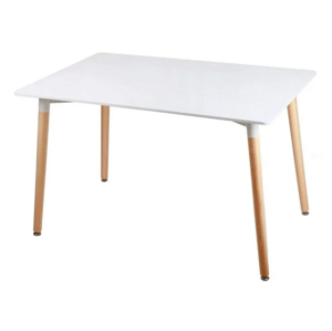 Biely jedálenský stôl BERGEN 140x80 cm