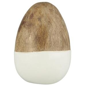 IB Laursen Bielo-hnedé veľkonočné vajíčko, stojace