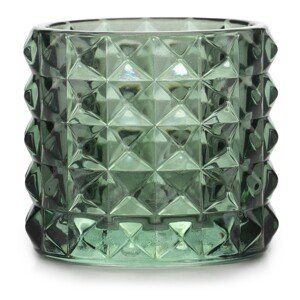 Zelený sklenený svietnik MALAGA - rôzne veľkosti Veľkosť: S