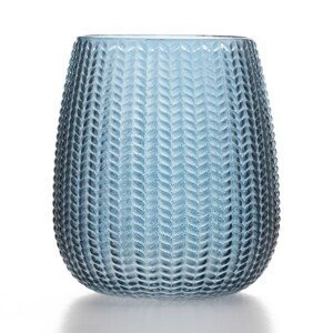 Modrá sklenená váza SEVILLA