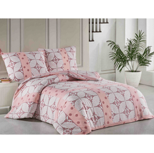 Bavlnené obliečky PONSA ružové Rozmer obliečok: 2 ks 70 x 90 cm | 200 x 220 cm