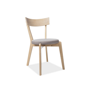 Sivá drevená stolička NELSON T130