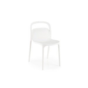 Biela plastová stolička K490