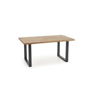 Jedálenský stôl s dubovou doskou RADUS 160(240)x90